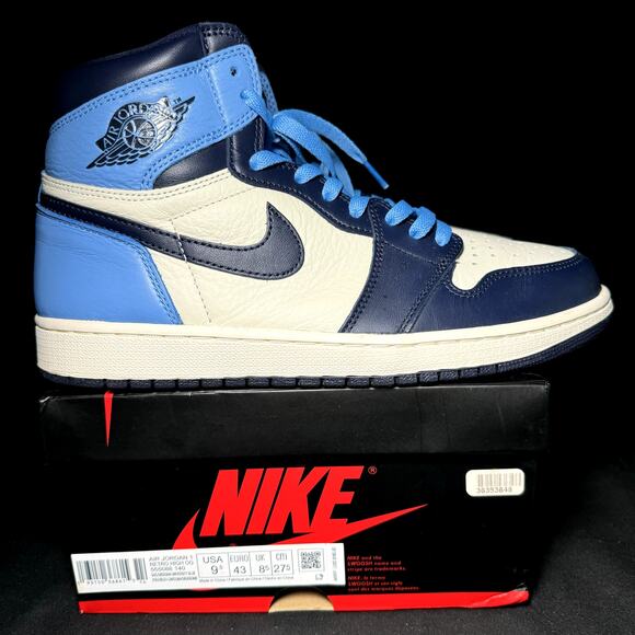 Size Nike Air Jordan Retro High OG Obsidian 2019 Men's Shoes